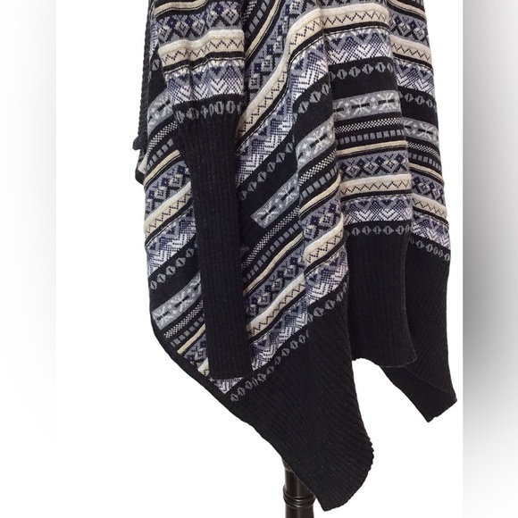 Juliette Jake Waterfall Sweater Open Cardigan Size PS Wool Blend Pockets - Picture 6 of 7